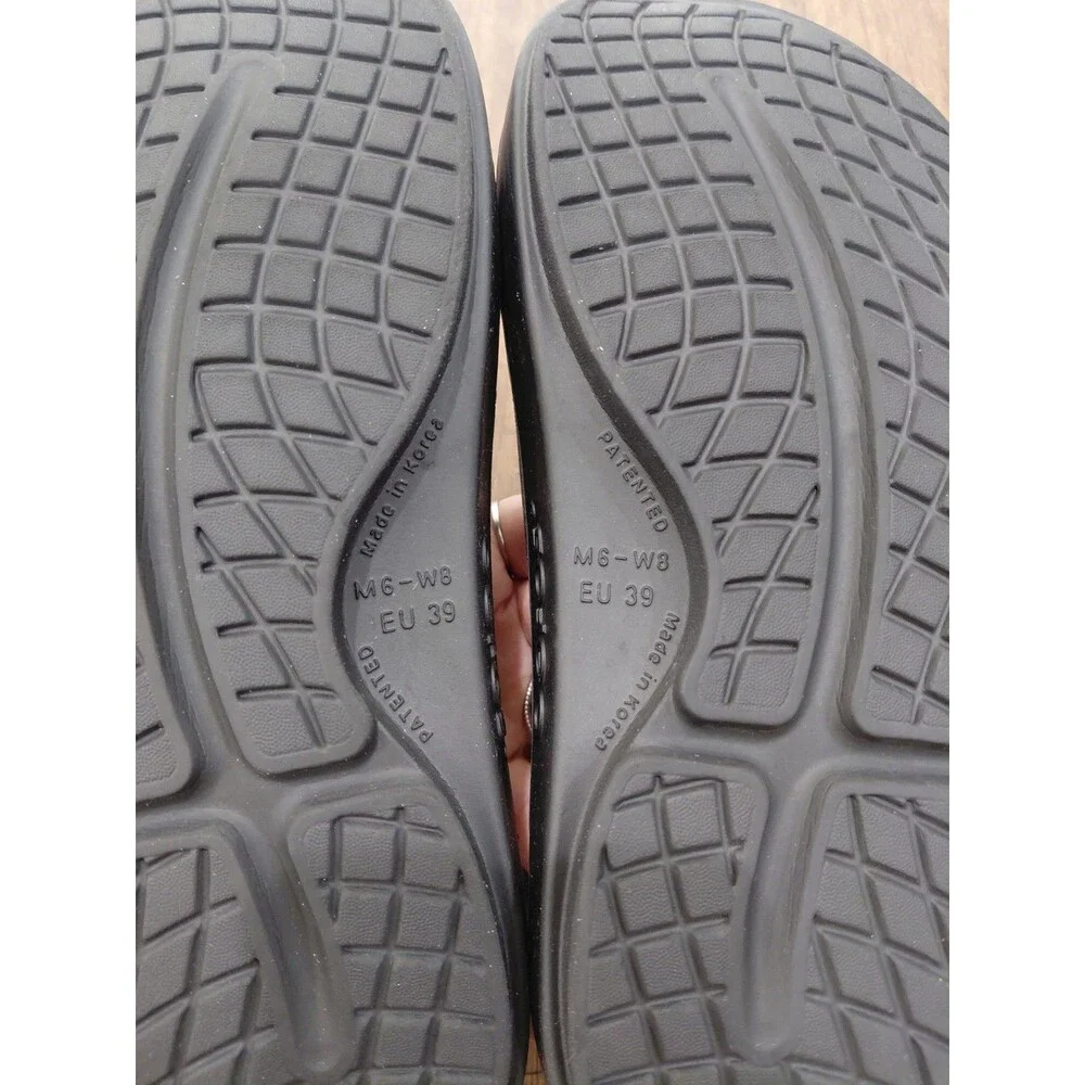 OOFOS OOahh Size Men's 6 / Women's 8  Unisex Slide Sandals - Black